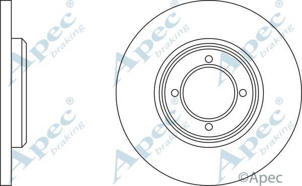 APEC BRAKING Jarrulevy DSK152